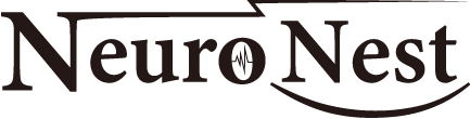 AI脳波解析業界Neuro-Nestの仮案件黒字ロゴ(別色提案)